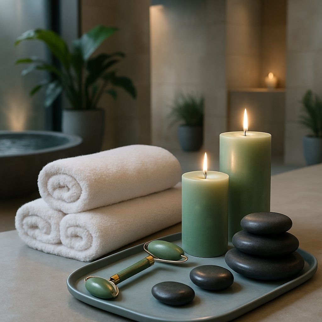 Spa wellness coconut and orchids
